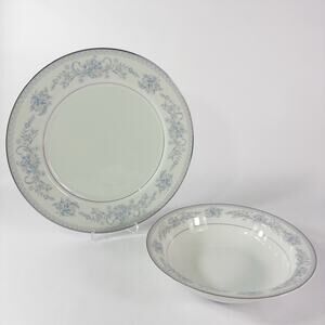 Mikasa Dresden Rose 9.25" Round Serving Bowl & 12" Serving Platter Chop Plate